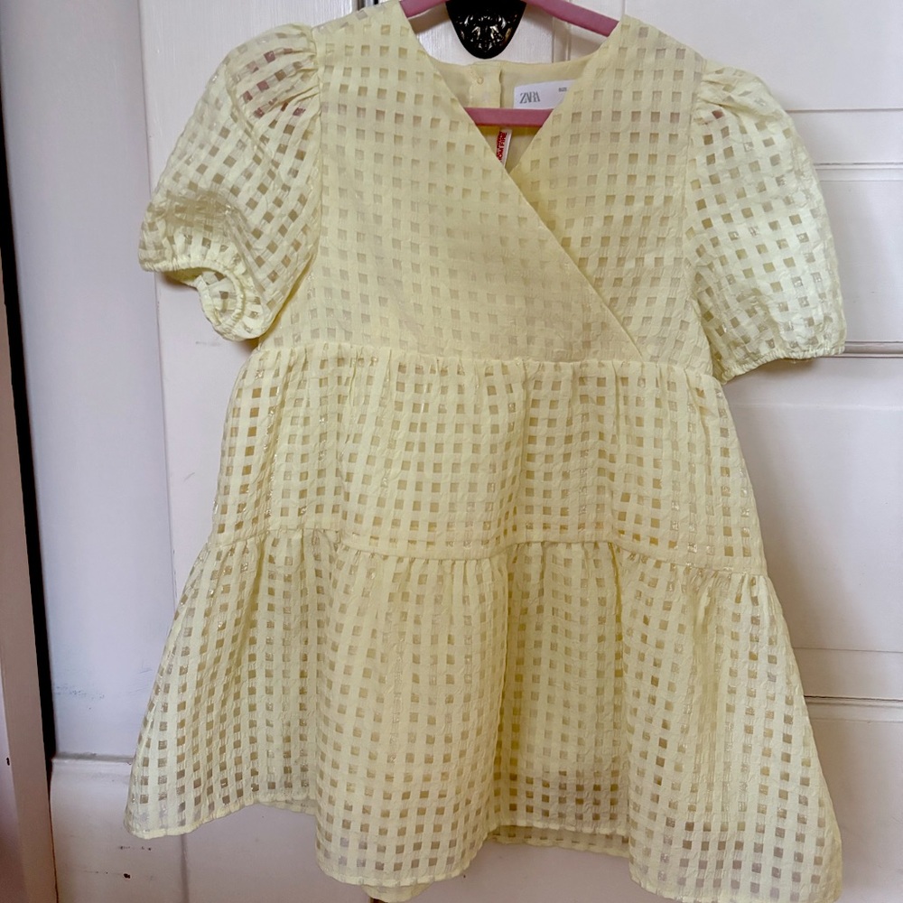 Girls Zara yellow dress